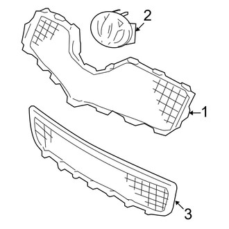 Toyota OE - Front Bumper & Grille - Grille & Components (Base Hatchback)
