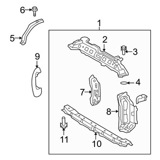 Toyota OE - Radiator Support (Base Sedan)