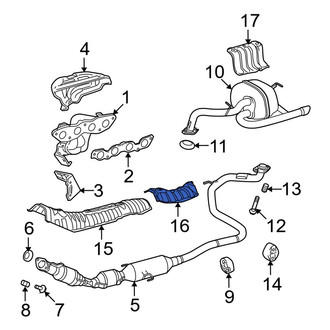 Toyota OE - Center Floor Pan Heat Shield