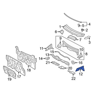Toyota OE - Front Left Cowl Side Panel