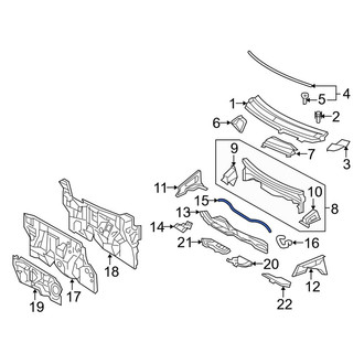 Toyota OE - Center Cowl Seal