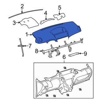 Toyota OE - Upper Dashboard Panel