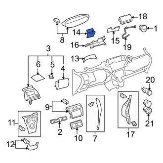 Toyota OE - Instrument Panel Storage Compartment