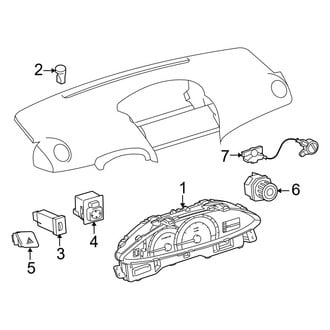 Toyota OE - Instrument Panel - Cluster & Switches (Base Sedan)