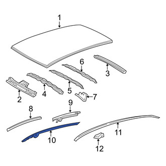 Toyota OE - Left Inner Roof Side Rail