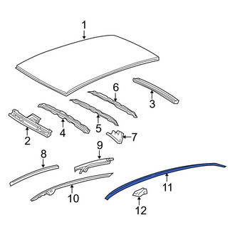 Toyota OE - Left Roof Drip Molding