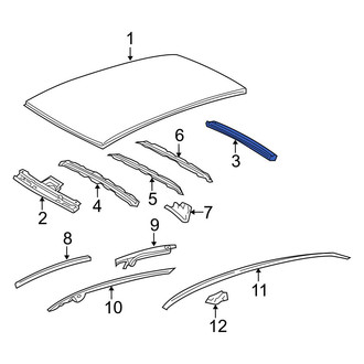 Toyota OE - Rear Roof Header Panel