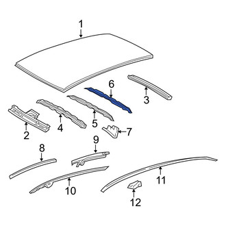 Toyota OE - Rear Roof Bow