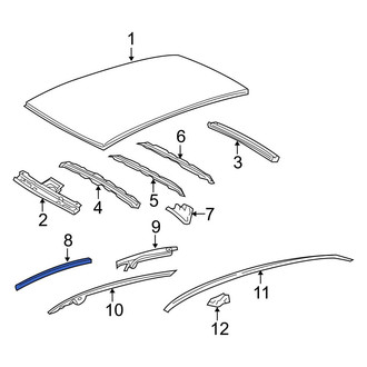 Toyota OE - Front Left Roof Side Rail
