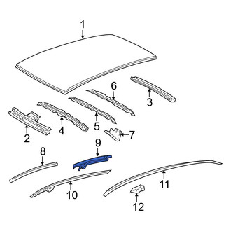 Toyota OE - Rear Left Roof Side Rail
