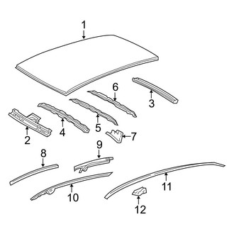 Toyota OE - Roof - Exterior Trim (Base Sedan)