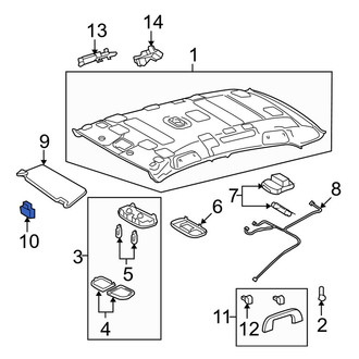 Toyota OE - Sun Visor Holder