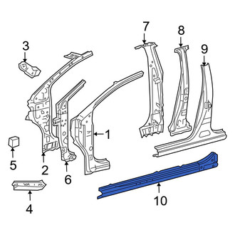 Toyota OE - Left Inner Rocker Panel