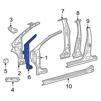 Toyota OE - Left Body A-Pillar Reinforcement