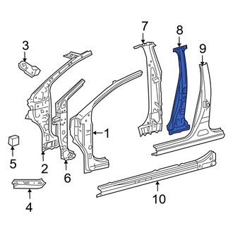 Toyota OE - Left Body B-Pillar Reinforcement