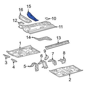Toyota OE - Left Floor Pan Crossmember