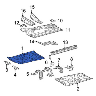 Toyota OE - Front Right Floor Pan