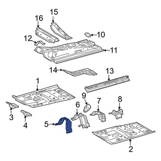 Toyota OE - Center Floor Pan Reinforcement