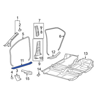 Toyota OE - Front Left Liftgate Trim Scuff Plate