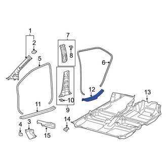 Toyota OE - Rear Left Liftgate Trim Scuff Plate