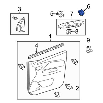 Toyota OE - Front Door Lock Switch