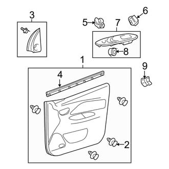 Toyota OE - Front Door - Interior Trim (Base Sedan)