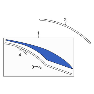 Toyota OE - Rear Back Glass