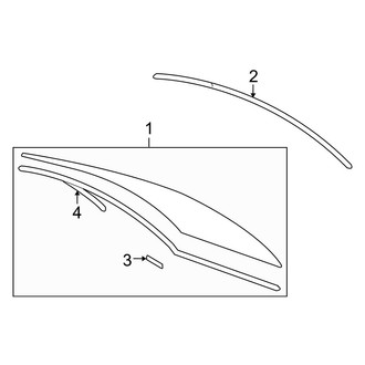 Toyota OE - Back Glass - Glass (Base Sedan)