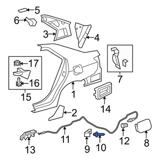 Toyota OE - Fuel Filler Door Rivet