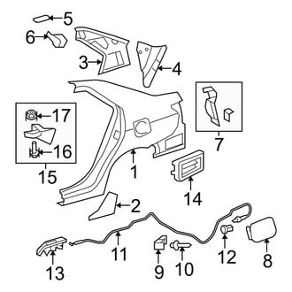 Toyota OE - Quarter Panel & Components (Base Sedan)