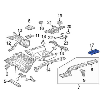 Toyota OE - Rear Right Floor Extension