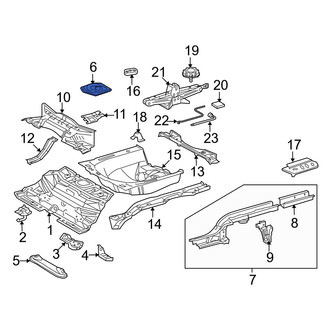 Toyota OE - Rear Trunk Floor Access Cover