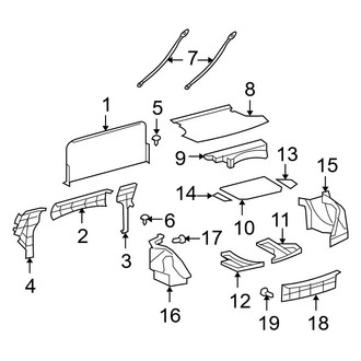 Toyota OE - Rear Body & Floor - Interior Trim (Base Sedan)