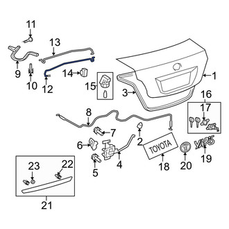 Toyota OE - Rear Right Trunk Torque Rod