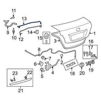 Toyota OE - Rear Left Trunk Torque Rod