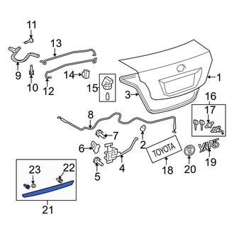 Toyota OE - Rear Deck Lid Finish Panel