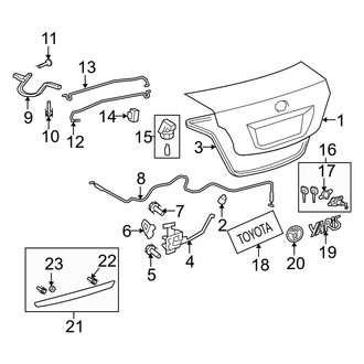 Toyota OE - Trunk Lid - Lid & Components (Base Sedan)