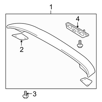 Toyota OE - Trunk Lid - Spoiler (Base Sedan)