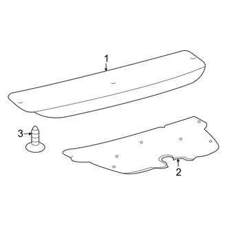 Toyota OE - Trunk Lid - Interior Trim (Base Sedan)