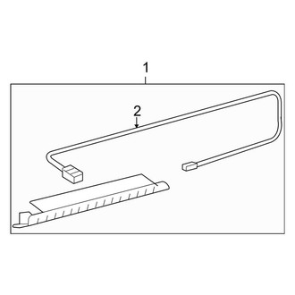 Toyota OE - Rear Lamps - High Mounted Stop Lamp (With Rear Spoiler), (Base Sedan)