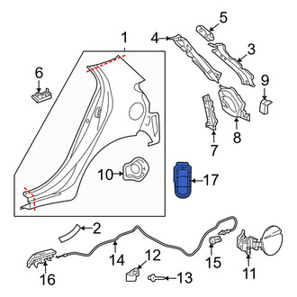 Toyota OE - Rear Quarter Panel Vent