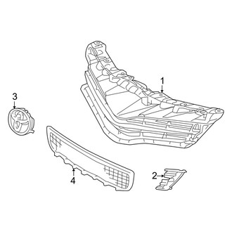 Toyota OE - Front Bumper & Grille - Grille & Components (France Built)