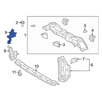 Toyota OE - Left Radiator Support Air Deflector Seal
