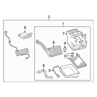 Toyota OE - Air Conditioner & Heater - Evaporator & Heater Components (France Built)