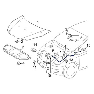 Toyota OE - Front Hood Release Cable