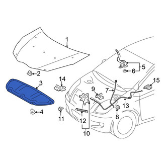 Toyota OE - Front Hood Insulation Pad