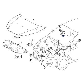 Toyota OE - Hood Hinge Seal