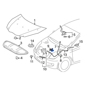 Toyota OE - Hood Prop Rod Retainer