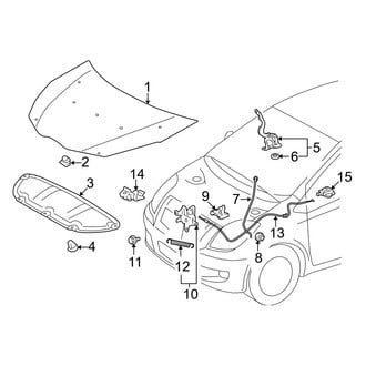 Toyota OE - Hood & Components