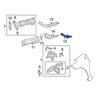 Toyota OE - Front Left Floor Pan Reinforcement